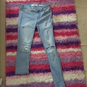 Hollister Ripped Light Wash Jeans